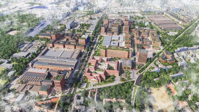 Siemensstadt-Square-Vogelperspektive Siemens breaks ground on €4.5bn Berlin “district of the future” powered by digital twin and AI tech