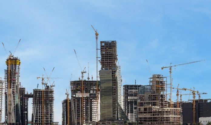 KAFD buildings being constructed in Riyadh Buildings under construction on Riyadh skyline. Megaprojects, infrastructure and urbanization are driving growth in the Saudi Arabia construction software market