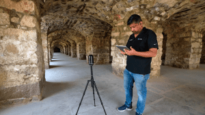 Various technologies had to be used to capture the monument in its entirety, including autonomous flying scanners, handheld laser scanners and tripod-mounted scanners.