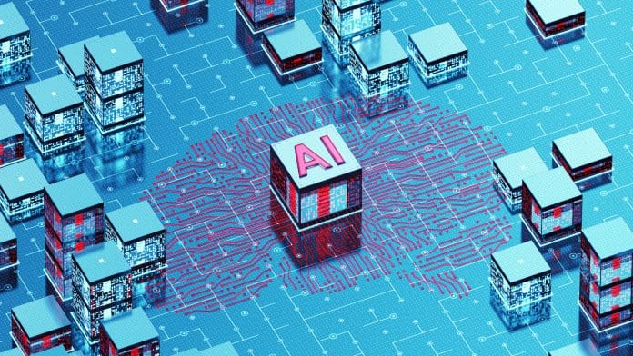 Artificial Intelligence CPU Brain Concept Red Blue The 25 AI contech tools transforming the built environment
