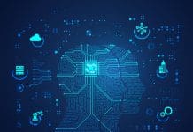 Bentley Systems and Enactus launch international digital twin competition to tackle infrastructure challenges concept of digital twin or internet of things (iot), shape of human combined with electronic pattern with digital technology element